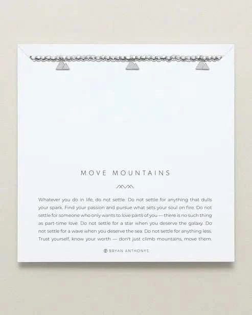MOVE MOUNTAINS BEADED ICON BRACELET - Natureworks Design
