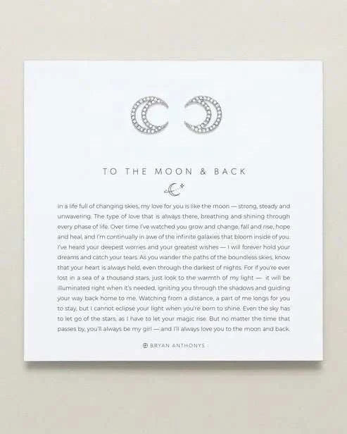 TO THE MOON AND BACK STUD EARRINGS - Natureworks Design