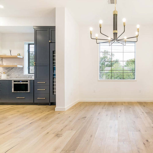 7.5" WIRE BRUSHED TAOS WHITE OAK WOOD FLOORING
