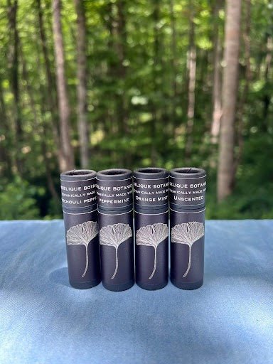 .33 oz / 9.8 ml Plant- Based Chapsticks in Recyclable Tube with Pure Essential Oils