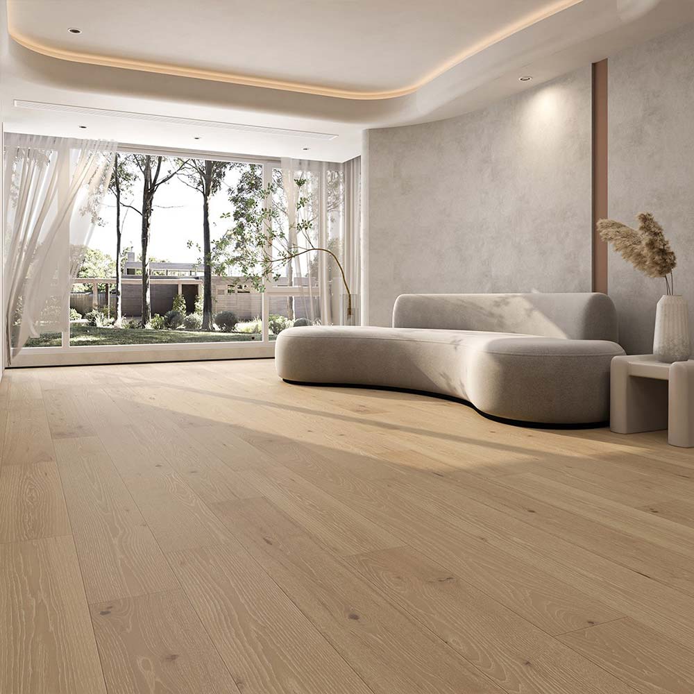 7.5" WIRE BRUSHED ZION HICKORY WOOD FLOORING